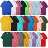 Playera de Manga Corta de Algodón Puro para Hombre Cuello Redondo Uniforme de Clase Camiseta de Marca Trendy Color Puro Publicidad Camiseta Cultural Ropa de Trabajo Logo Personalizado