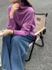 Suéter de cuello alto estilo perezoso para mujer, 100% lana pura, suéter de lana para otoño e invierno, suéter holgado para capas interiores, tejido de punto pullover