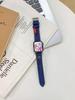 Correa vaquera retro adecuada para Apple Watch, Apple Watch, nicho simple, correa de cuero iWatch78SE