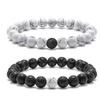 Cuentas de Piedra Ojo de Tigre de 8 mm Cuentas de Luz adecuadas Pulsera de Joyería de Piedra de Lava con Cuentas Elástica para Pareja Amistad Pulsera de Piedra Natural para Mujer