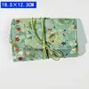 Caderno A6 de Folhas Soltas para Meninas, Bloco de Notas com Alça Fofa, Capa de Tecido Antigo Estilo Japonês, Caderno Destacável Atacado