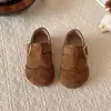 Zapatos Birkenstock Retro Estilo Coreano para Niños 2026 Otoño/Invierno Nuevos Zapatos Individuales para Niñas Suela Suave de Moda Versátiles para Niños Medianos y Grandes