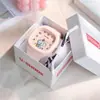 E-Commerce Ins Reloj Lindo de Silicona Moderno Luminoso Deportivo Estudiante Correa Cuadrada Reloj de Alto Valor