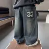 Calças para Meninos Outono 2026 Novo Estilo Coreano Bonitas para Crianças Pequenas e Médias Jeans de Outono para Bebês Meninos Calças Casuais 3-5 Anos