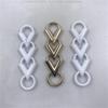 Lujo Ligero Bolso Pequeño de Fragancia para Mujer Cadena de Metal Hebilla Decorativa Funda para Teléfono Móvil Accesorios DIY Colgante de Gancho Doble Dorado Largo en Forma de V