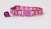 Suministros para Mascotas Collar para Perro 1.0 Campana para Mascota Huella de Pata Collar Hebilla de Color Excelente Cadena para Perro de Nylon