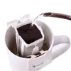 Papel de filtro para café de goteo, bolsas dosificadoras desechables para café en polvo, bolsas de filtro portátiles estilo goteo para preparación manual, bolsas de goteo con taza de malla