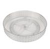 Estante de Almacenamiento Giratorio Transparente de Plástico para Mascotas Bandeja de Almacenamiento de Escritorio para Cosméticos y Productos para el Cuidado de la Piel Organizador de Especias para Cocina