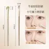 En Stock Cepillo Sombra de Nariz Dorado en Forma de Hocino Brocha de Maquillaje Cepillo Angulado para Contorno Cepillo para Sombras Mezcla Natural Herramienta de Belleza Mayoreo