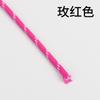 Cuerda Redonda Blanca con Puntos de Colores de 5 mm de Grosor, Estilo Miumiu Similar, Cuerda Redonda de Poliéster, Cordón para Lanyard de Bolsa de Teléfono Móvil Tejido a Mano para Bricolaje