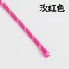 Cuerda Redonda de Poliéster con Patrón de Puntos de Colores de 5 mm Hilada en Núcleo para Tejido Hecho a Mano DIY, Moda Personalizada, Cuerda Decorativa Práctica para Cinturas, Sombreros y Pantalones