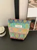 Bolsa de Maquillaje Artística Guofeng de Gran Capacidad Bolsa de Almacenamiento para Cuidado de la Piel Bolso de Mano Portátil Bolsa Interior para Viaje Neceser