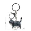 Série Térmica Autocura Gato Japonês Redondo Figura de Gato Sólida Mosquetão Estilo K Chaveiro Pendurador de Bolsa