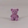 Nuevos Mini Adornos de Animales Caricatura Estéreo Color Sólido Oso Accesorios DIY Venta al por Mayor Estéreo Color Sólido Oso Sentado Accesorios