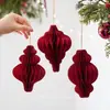Nueva decoración navideña adornos colgantes novedosos bolas de linterna de papel decoraciones para ventanas arreglo de ambiente para centros comerciales suministros para fiestas
