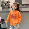 Camiseta de Manga Larga de Algodón Puro para Niñas Estilo Coreano Nueva Llegada Moda de Primavera y Otoño para Niños Pequeños y Mayores Niñas Ropa Interior Básica para Bebés