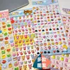 Pegatinas de Dibujos Animados de Doble Capa Tridimensionales para Decoración de Agenda, Pegatinas Lindas de Algodón Burbuja de Dibujos Animados, Pegatinas Creativas para Niños al por Mayor