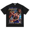 Suministro de Comercio Exterior Camisetas para Hombre, Camisetas con Estampados, Estilo Gótico Harajuku, Ropa de Calle Cruzada para Mujer de Manga Corta, Ropa de Baloncesto de Manga Larga