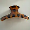 Pinza para el Cabello de Leopardo New Retro Transfronteriza de Gama Alta Pinzas Grandes para el Cabello Europeas y Americanas Pinza de Tiburón Pinza para el Cabello en la Parte Posterior de la Cabeza
