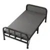 Cama individual, cama plegable, cama doméstica para adultos, cama simple, cama para siestas en la oficina, cama para apartamento de alquiler, cama de tablero duro, cama supletoria, cama de hierro para dormitorio