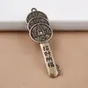 Latão Dinheiro dos Cinco Imperadores Pingente Chaveiro Zodiacal Doze Signos Chaveiro Atrator de Fortuna Ornamentos Acessórios para Reunião no Templo