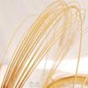 Alambre floral conservador de color chapado en oro real de 18K, alambre de moldeo, alambre de cobre retorcido, alambre duro, material de joyería para enrollado manual DIY