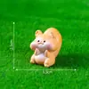 Nuevo producto transfronterizo: Figuritas de búho y ardilla en miniatura para crear paisajes de jardín, adornos decorativos DIY, accesorios colgantes y piezas decorativas pequeñas