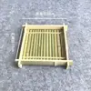 Cesta Creativa de Bambú Tejido para Frutas Cesta de Frutas Cesta Pequeña de Bambú Productos de Bambú Exhibidor Cesta para Snacks Cesta de Almacenamiento de Frutas y Postres para Sala de Estar