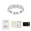 Anillo de Plata S925 con Moissanita Plata Pura Anillo para Dedo Índice Moda Lujo Ligero Coreano Estilo de Nicho Alta Gama Joyería al por Mayor
