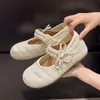 Zapatos Mary Jane Tejidos Uso Bidireccional Huecos Suela Suave Pie Zapatos Birken Mujer No Cansan Para Uso Exterior Verano Aumento de Altura Interior Nuevo Estilo 2026