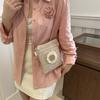 Bolso pequeño de verano 2024, nuevo estilo, bolso de paja tejido, bolso para teléfono móvil, bolso cruzado, bolso tejido de estilo occidental de moda.