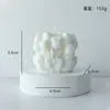 Vela Perfumada en Forma de Bola de Tulipan Cera de Soja Sin Humo Accesorios para Fotografía Vela para Boda Fiesta Vela de Recuerdo