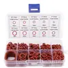 Fornecimento Transfronteiriço de Caixa de Reparo com 351 Peças de O-Ring de Silicone Vermelho, Caixa de Anel de Vedação, Resistência a Altas Temperaturas e Atrito