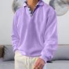 Suéter holgado con solapa y cuello en V de manga larga para hombre, temporada otoño 2023, Amazon Wish Independent Station