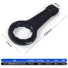 Llave de impacto negra de alta resistencia con mango recto, llave Torx de cabeza única, 65 engrosada, 36 acciones de martillo, 38 impactos, 90 tamaño grande, 95