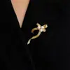 Broche de Cinta de Lazo, Broche Elegante de Perlas de Lujo de Alta Gama para Mujer, Accesorios para Traje