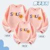 Jogos de Outono e Inverno Atividade Pai-Filho para Jardim de Infância Roupas Moletom Roupa Esportiva Casual Roupa de Performance para Festa de Ano Novo