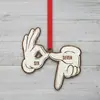 Bestseller Transfronteiriço Sixseven Papai Noel Decorações de Natal em Acrílico Decorações Divertidas de Meme Digital