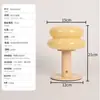 Nuevo producto transfronterizo: Lámpara de noche recargable de hongo de cristal, adorno de mesita de noche estilo coreano, lámpara decorativa ambiental, suministro al por mayor del fabricante