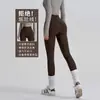 Calça de Yoga Cintura Alta Levanta Bumbum Elástica Fitness ao Ar Livre Corrida Esportes Justa Calça Tubarão Leggings Roupa de Academia