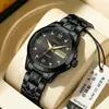 Reloj de Cuarzo Aili Feida con Correa de Acero para Hombre Transmisión en Vivo de Douyin Popular Venta al por Mayor Impermeable Luminoso Ultradelgado Doble Hebilla Mariposa