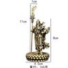 Fábrica de Origem Estátua de Mesa Guan Gong em Latão com Espada Grande, Pet de Chá Guan Gong, Esculpida Antiga Atacado e Dropshipping