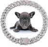 Accesorios Nuevos para Mascotas Transfronterizos Collar Decorativo Incrustado de Diamantes Collar de Moda Cubano para Gatito Cachorro Venta al por Mayor