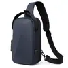 Bolsa de Peito Masculina da Moda, Bolsa Transversal Impermeável de Alta Qualidade, Bolsa de Peito Rígida para Viagem, Bolsa de Ombro Casual para o Dia a Dia