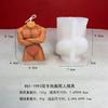 Molde de Silicone Corpo Humano DIY Homem Musculoso Pedra Difusora Gesso Ornamento Molde de Silicone Vela Perfumada Corpo Humano