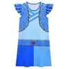 Nuevo Descendientes 4 Vestido de Ensueño de Princesa para Niña Vestido de Princesa con Manga de Volantes Ropa vestido Ropa Infantil Vestido de Princesa