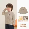 Ropa interior Kaka Panda con forro polar para niños, ropa de invierno, camiseta de manga larga para niños, ropa interior para niñas, top de invierno para bebé