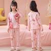 Sudeste Asiático 2025 Pijamas Nuevos para Niñas Primavera y Otoño Manga Larga Traje para Niños Verano Ropa de Casa para Bebés Niñas