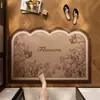 Alfombrilla de piso de tierra de diatomeas estilo europeo para entrada de baño, alfombrilla antideslizante para pies, alfombrilla de piso para baño, alfombrilla absorbente de secado rápido para inodoro