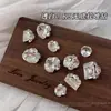 Accesorios de manicura de moda con incrustaciones de diamantes K9 blanco transparente, lujo ligero, ultra brillantes, sin base, bolas de diamantes para manicura de huevo de paloma de azúcar helado hechas a mano